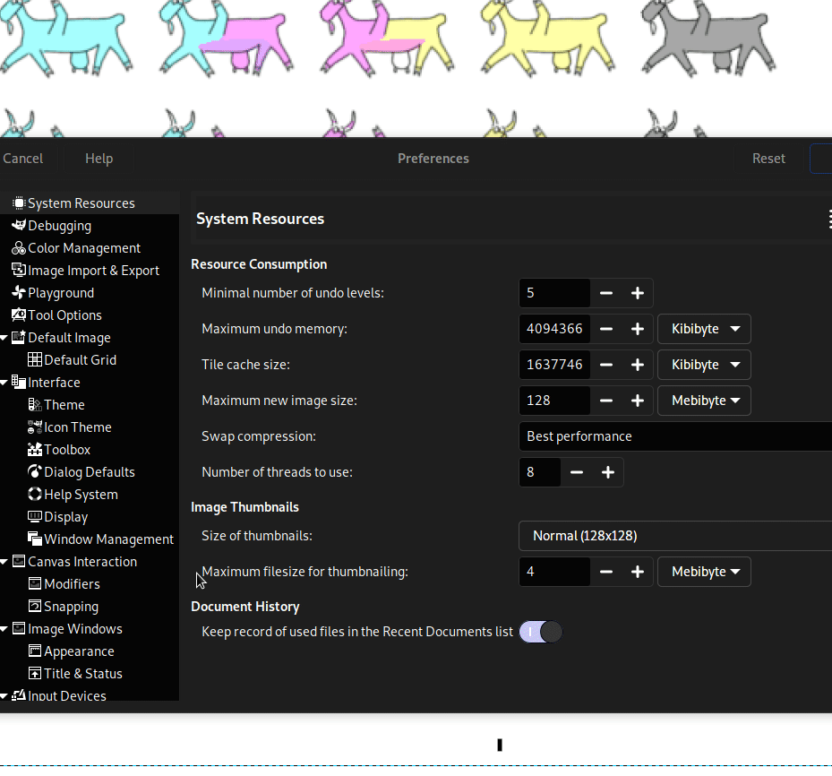 Remapping modifiers for on-canvas interactions